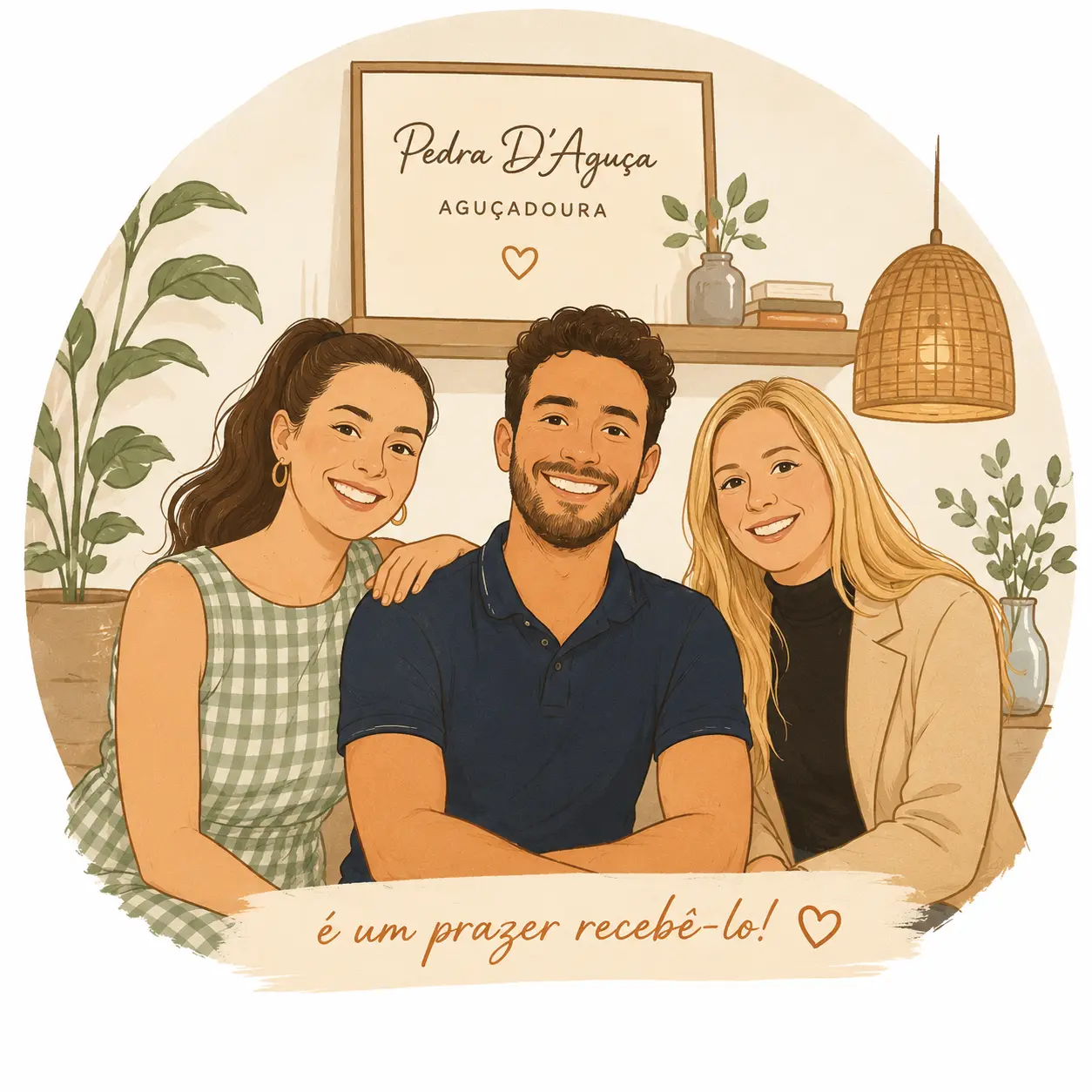 Bruno, Joana e Janine